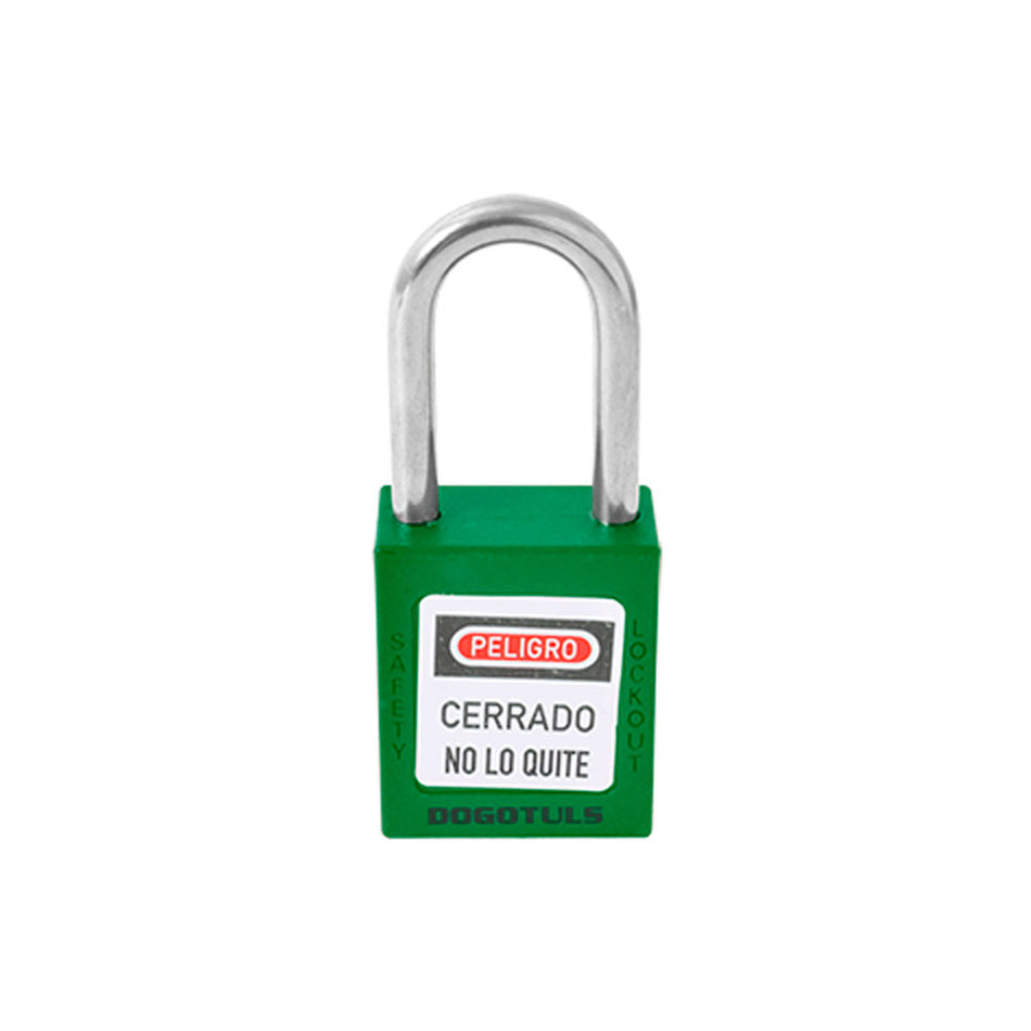 CANDADO BLOQUEO VERDE 38X44 GAN. ACERO, DOGOTULS RL9013