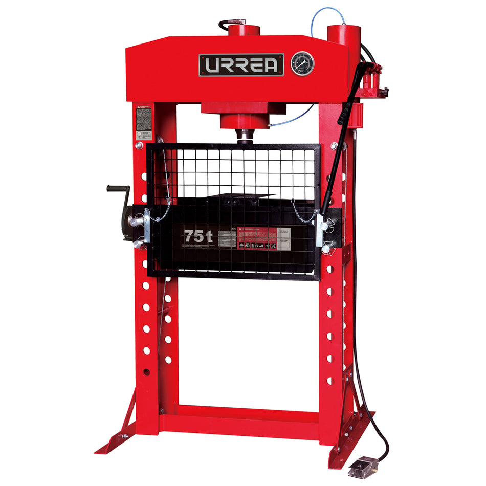 Prensa hidroneumática, 75 ton Urrea 2476