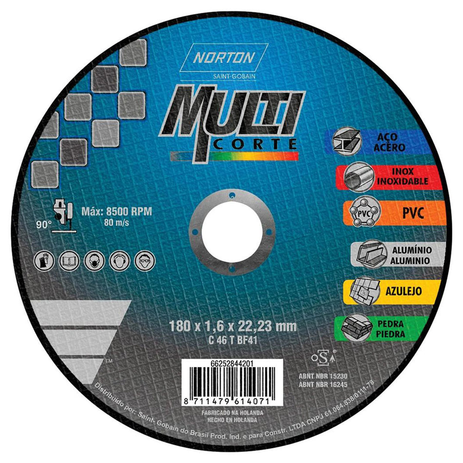 DISCO P/CORTE MULTIPROPOSITO 4-1/2"