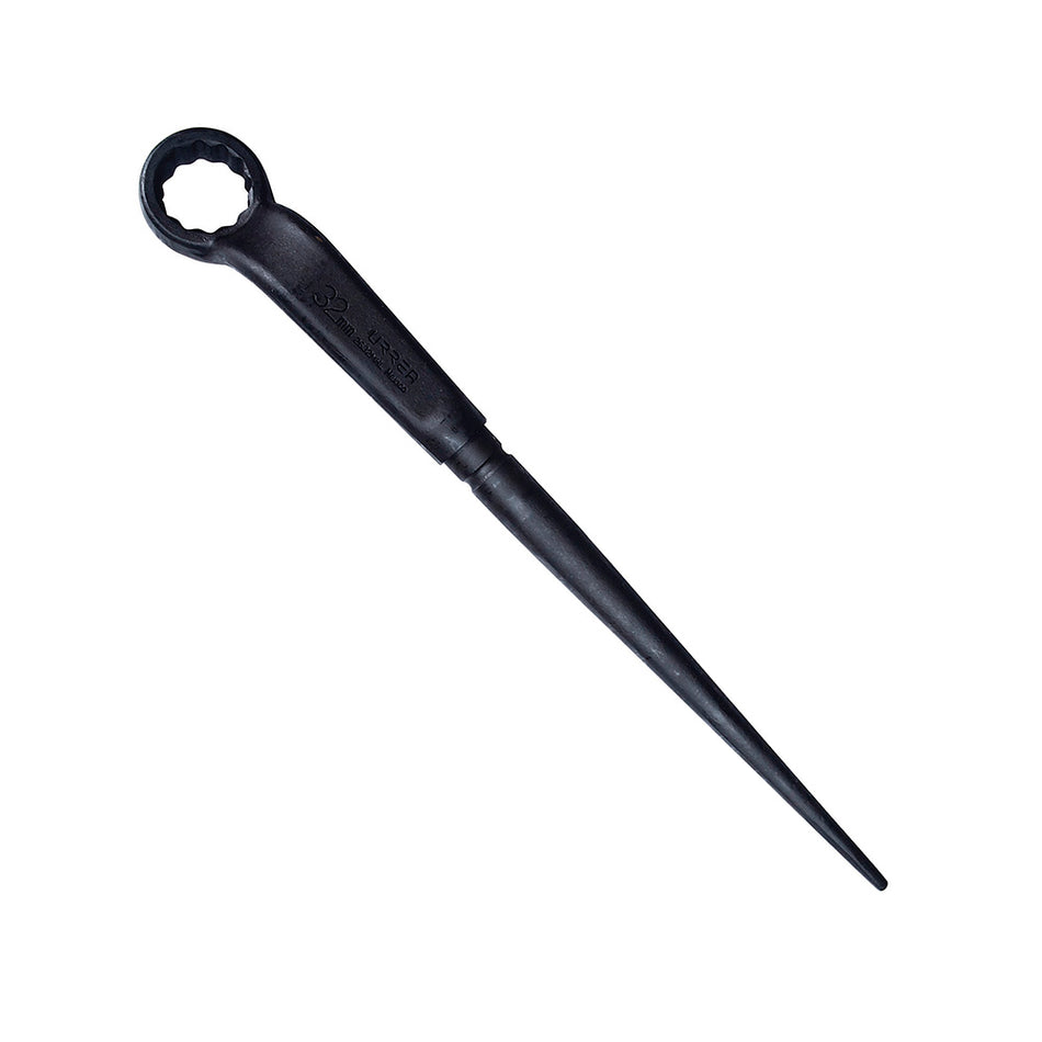 Llave acodada de alta palanca fosfatizada con cola en métrica, 12 puntas, 32 mm Urrea 2632MHL