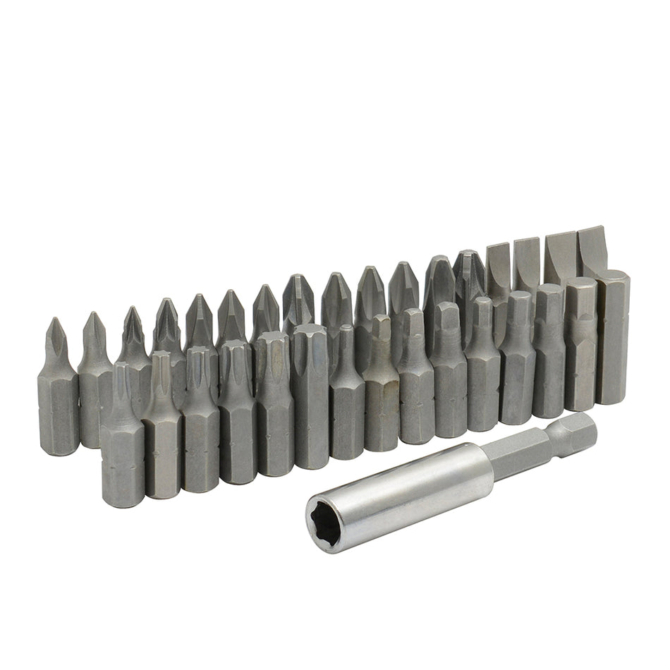 Juego combinado de puntas hexágono de 1/4" con adaptador magnético, 33 piezas en blíster Surtek PFC33