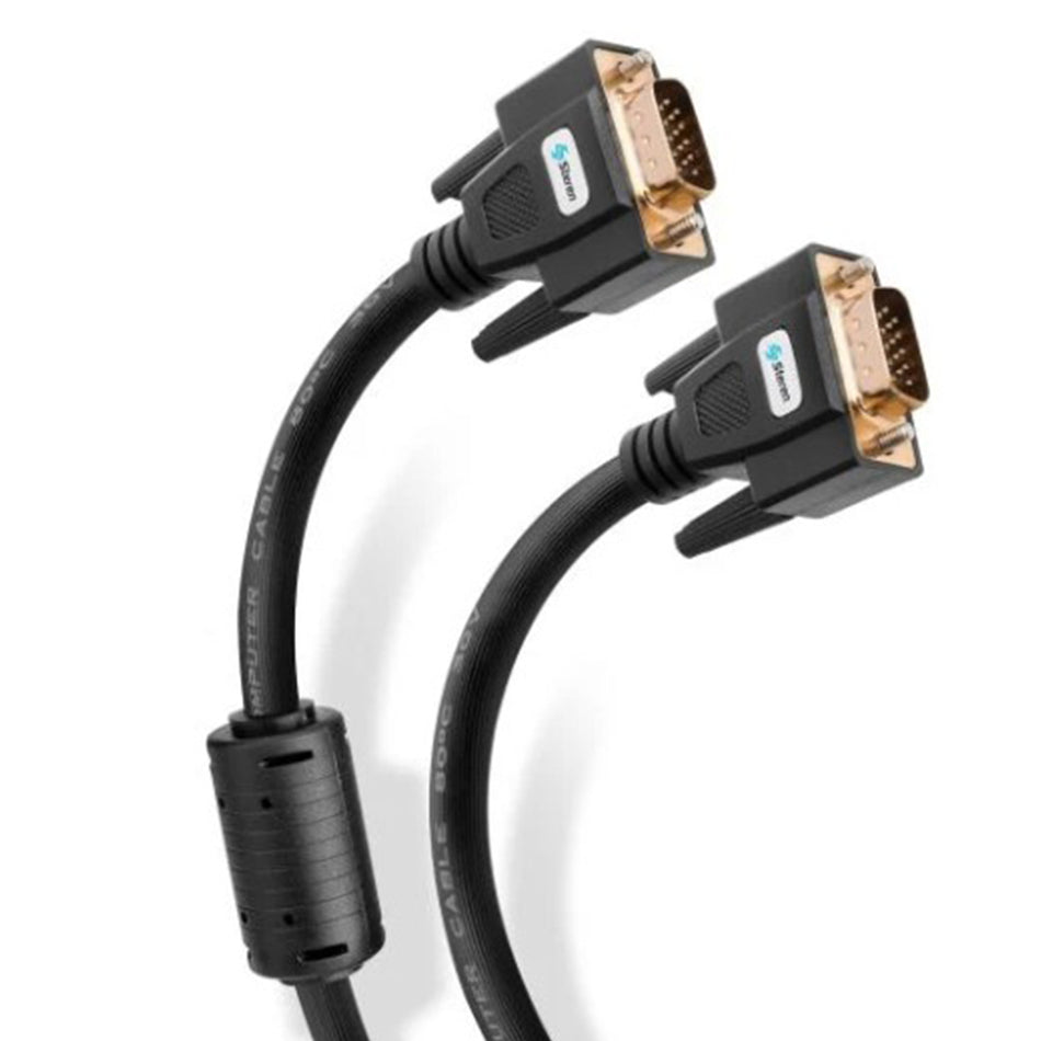 CABLE VGA 15m REFORZADO Y FILTRO FERRITA