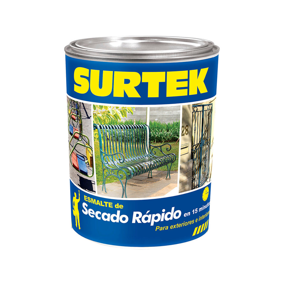 Esmalte de secado rápido 1 Lt color rojo Surtek SP40245
