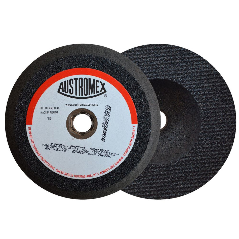 Copa abrasiva para desbaste de cordones