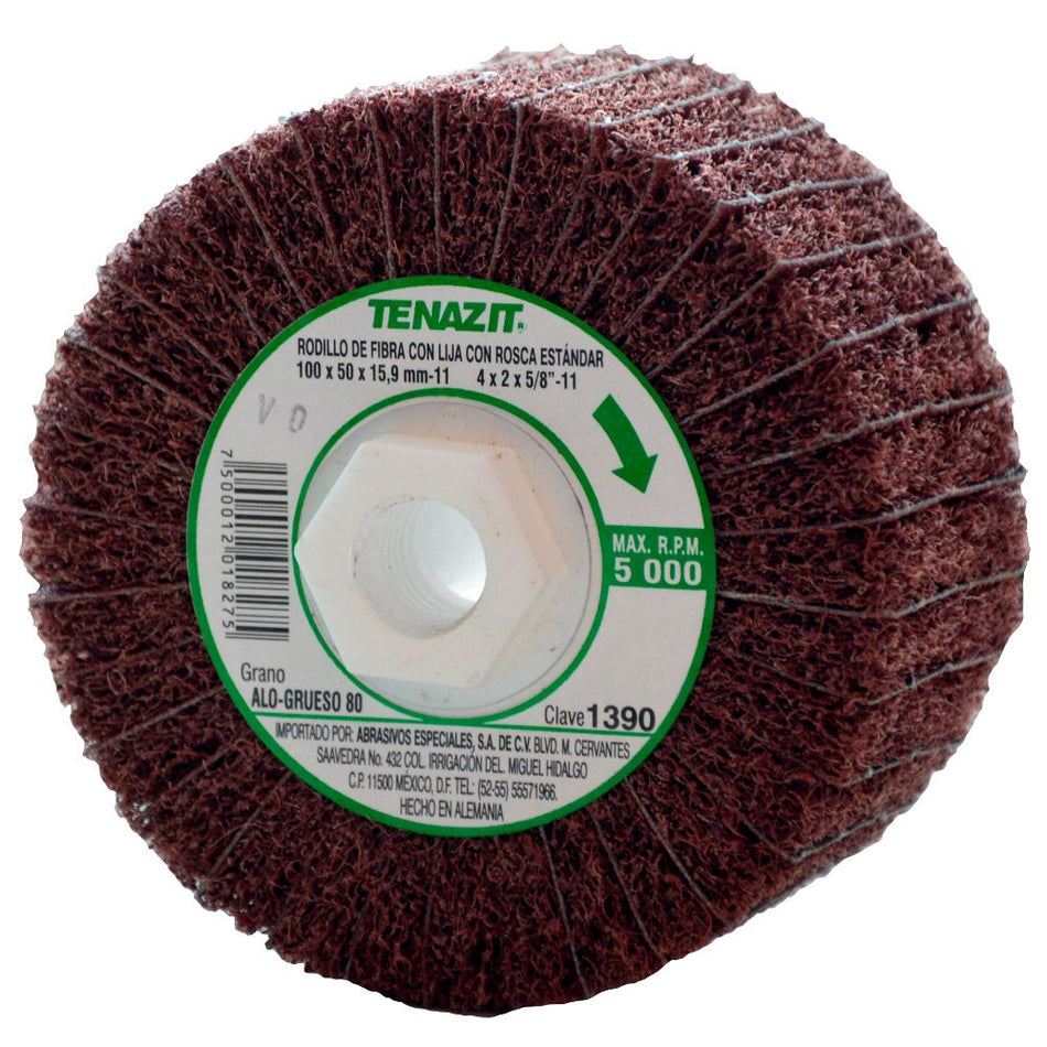 Rodillo de fibra combinado con fibra gra