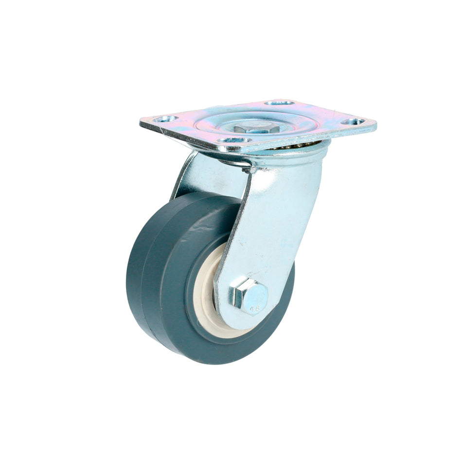 Rodaja de TPR gris giratoria 8" Surtek RTG20G