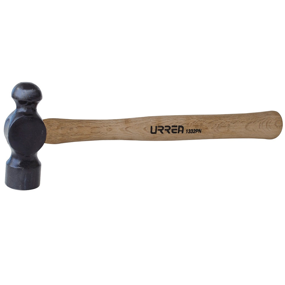 Martillo de bola black con mango de madera de 16", 24 oz Urrea 1324PN