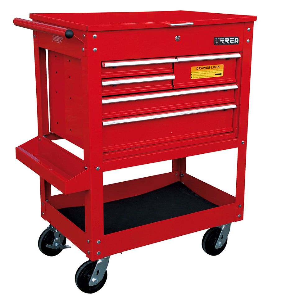 Carro utilitario de lámina 5 gavetas 30" Urrea X30U5
