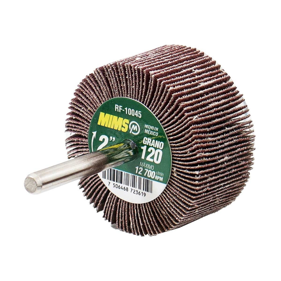 RUEDA FLAP MIMS C/VASTAGO (6MM) G120 2 X
