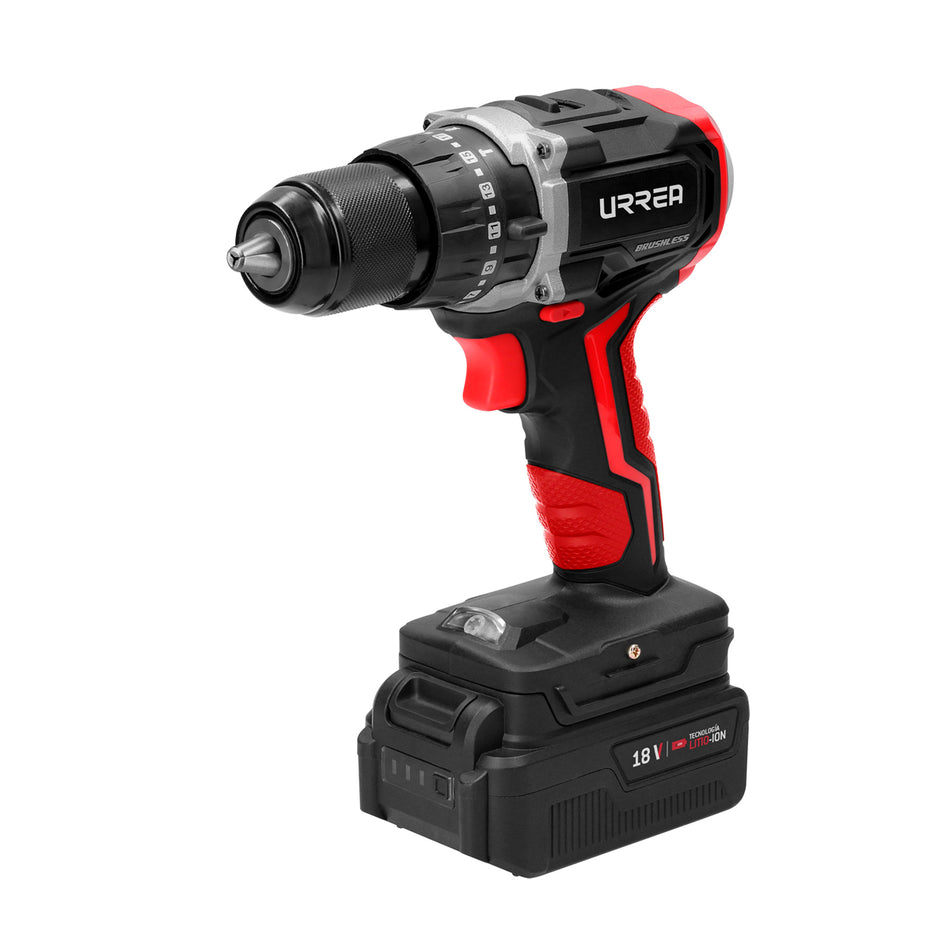 Rotomartillo de impacto 1/2" a batería Litio-ion 18 V, 50 Nm Urrea RI1018