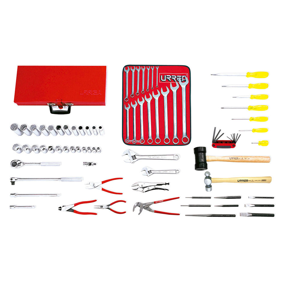 Juego básico industrial en pulgadas 71 piezas Urrea 99300