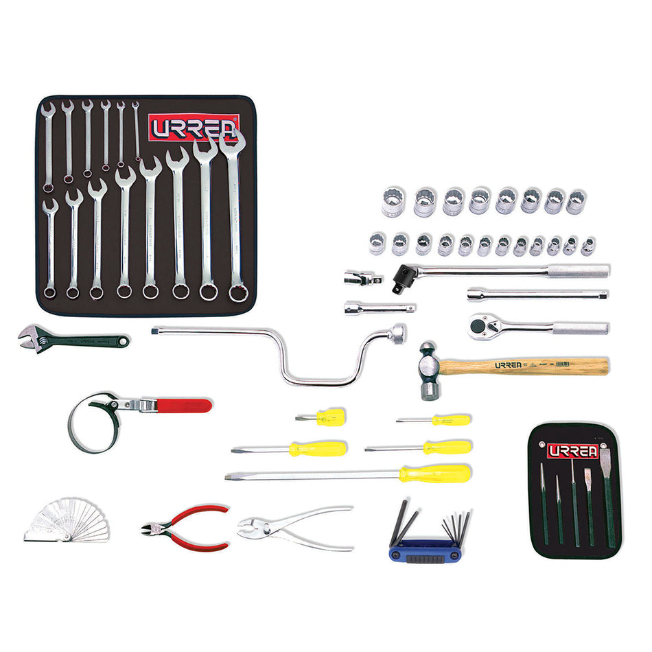 Juego básico automotriz métrico 57 piezas Urrea 9915M