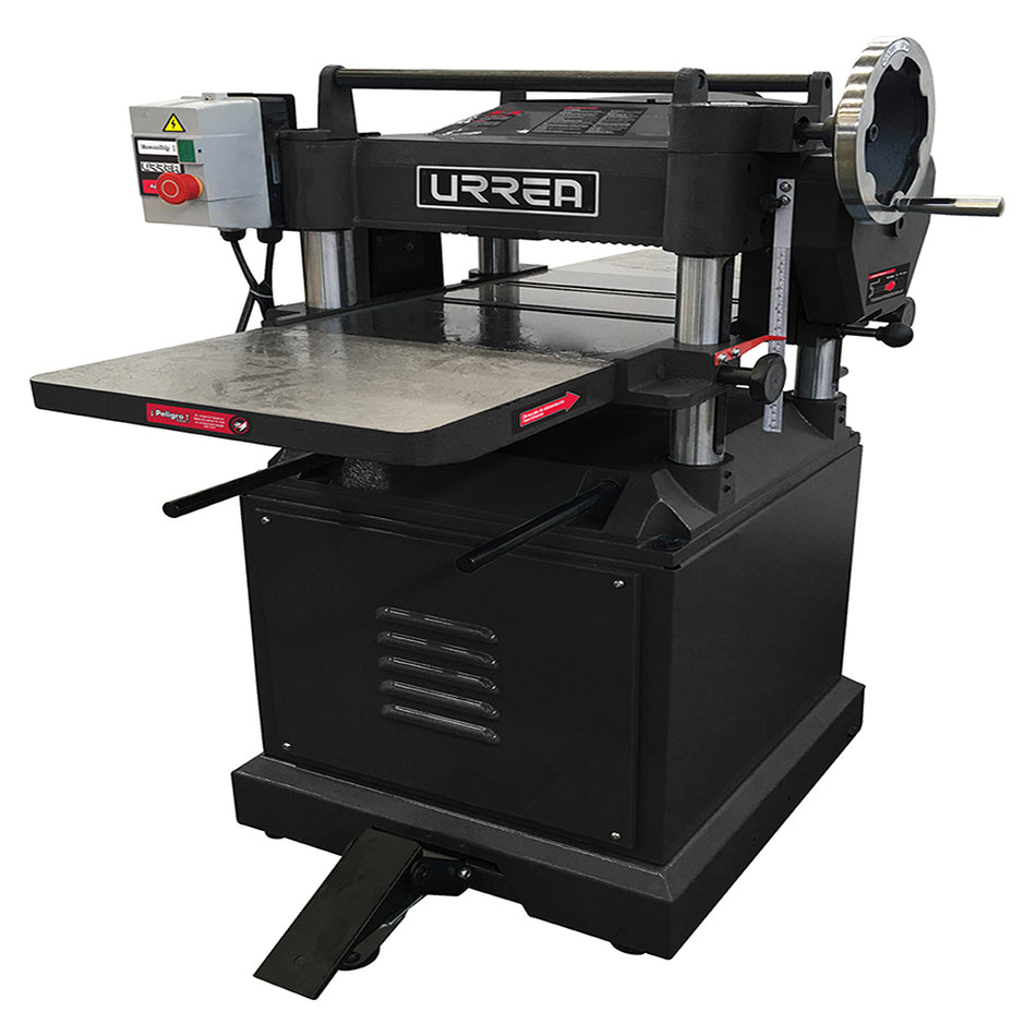 Cepillo estacionario 15" 3 HP 220 V, 5000 RPM 1 fase Urrea CE1115