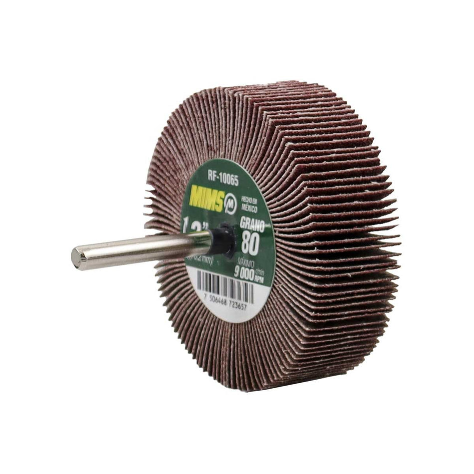 RUEDA FLAP MIMS C/VASTAGO (6MM) G80 3 X