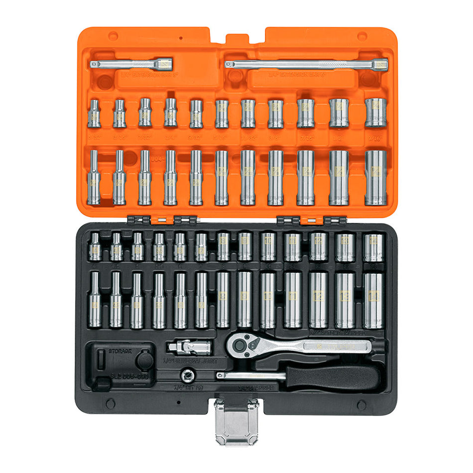 Juego de 54 herramientas cuadro 1/4' std