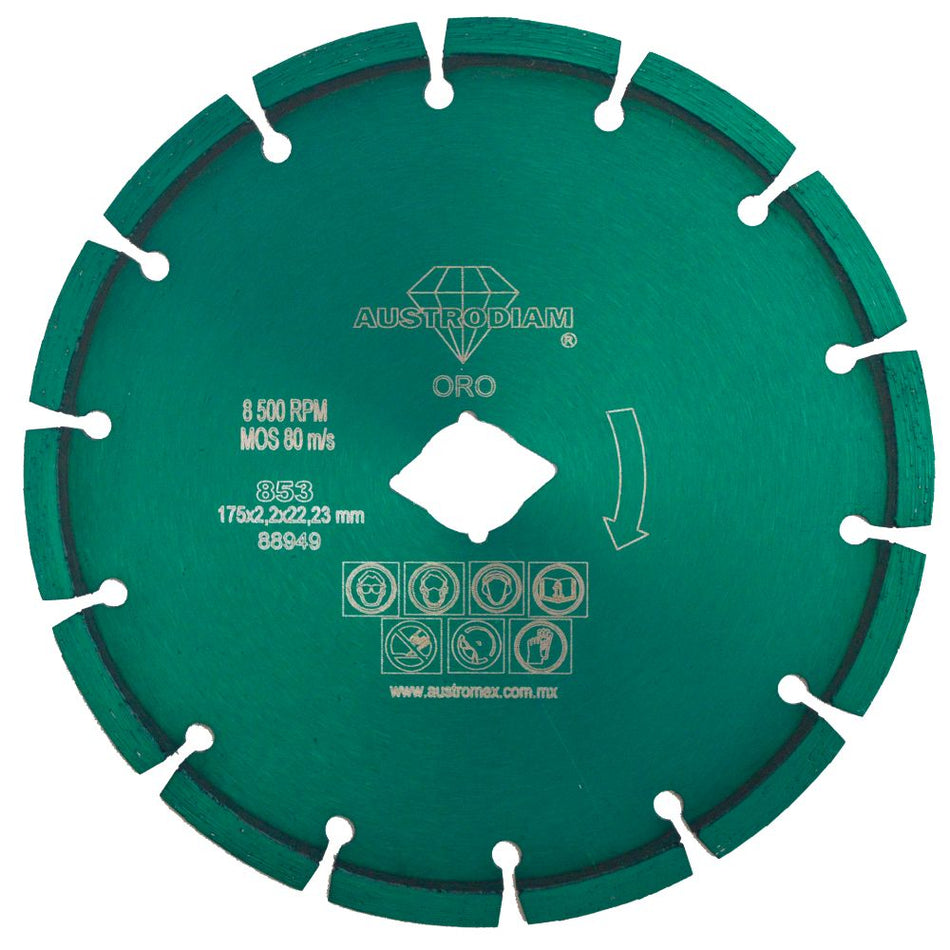 Disco de diamante de 180 x 2.2 x 22.23 m