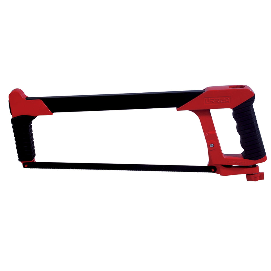 Arco de segueta de alta tensión fijo con mango bimaterial 12", 16" Urrea 353F