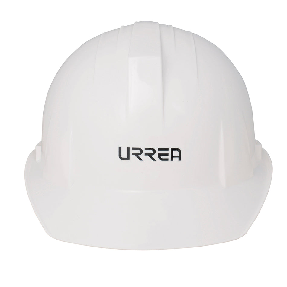 Casco de seguridad con ajuste de 4 puntos, color blanco Urrea USH01W