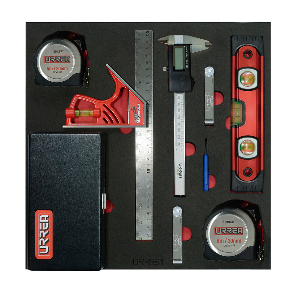 Juego de herramienta para medición 8 piezas, CH223-C Urrea CH223