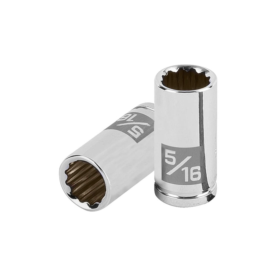 Dado de 5/16', 12 puntas, cuadro 1/4', T