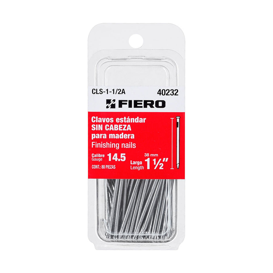 Blíster con 80 clavos estándar 1-1/2' si