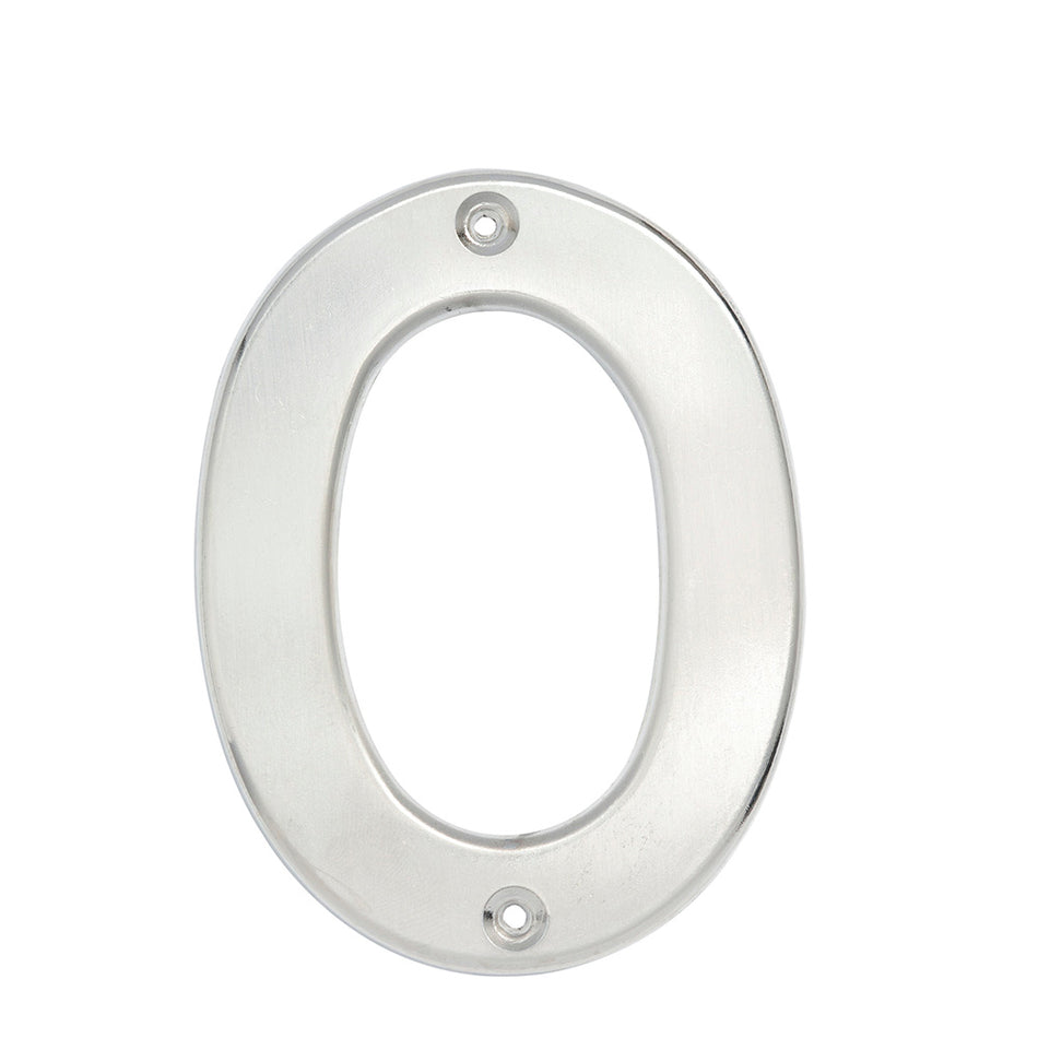Número 0 bold 4" níquel satinado Lock L600C