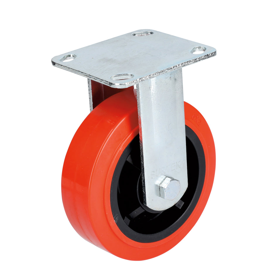 Rodaja de poliuretano rojo fija 6" Surtek RR15F