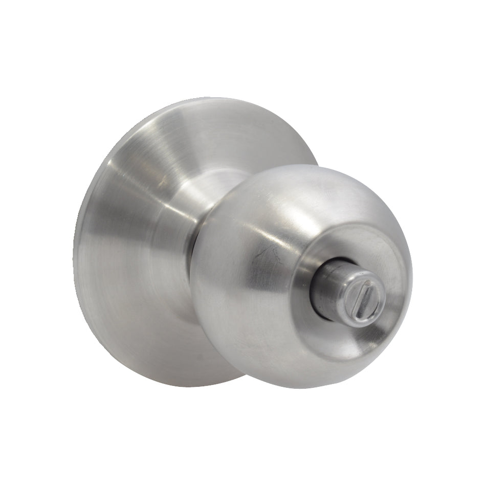 Pomo cilíndrico bola función recámara, acero inoxidable, llave estándar, blíster Prolok 11POP