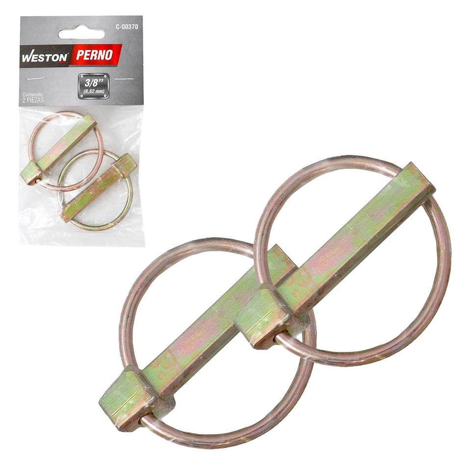 PERNO 3/8" (PRECIO X PIEZA - EMPAQUE C/2