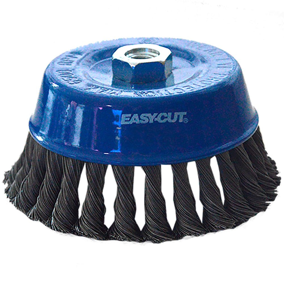 Cepillo tipo copa trenzado de 125 x 0.50