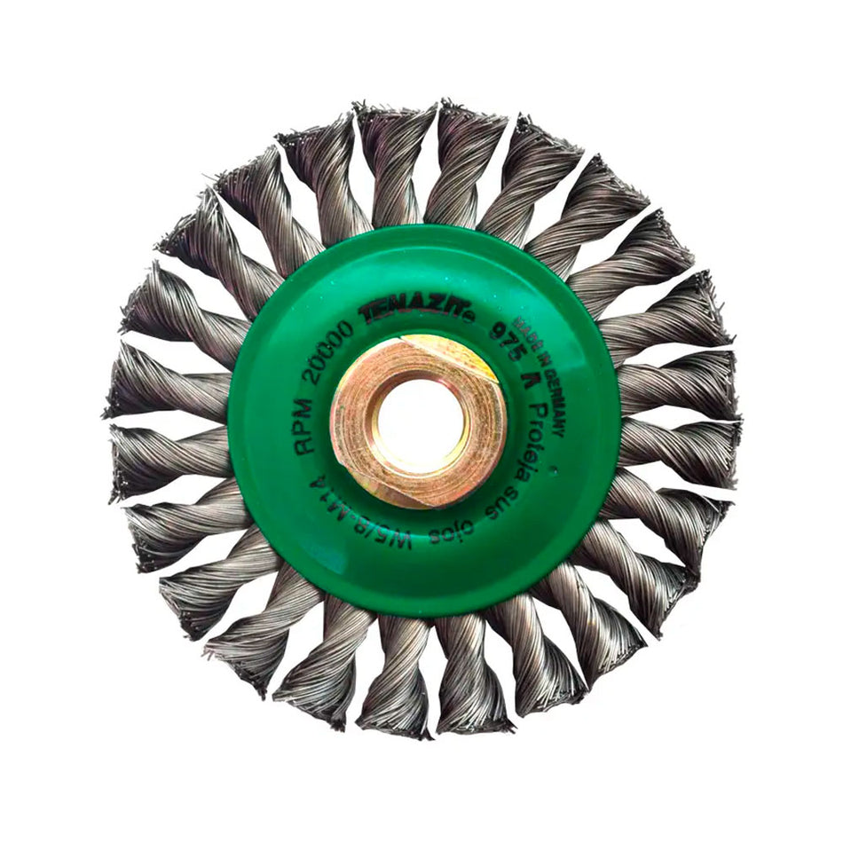Cepillo circular trenzado de 100 x 0.356