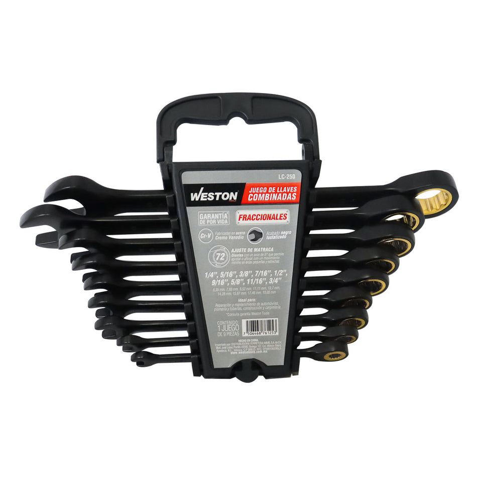 JUEGO DE LLAVES COMBINADAS CON MATRACA C