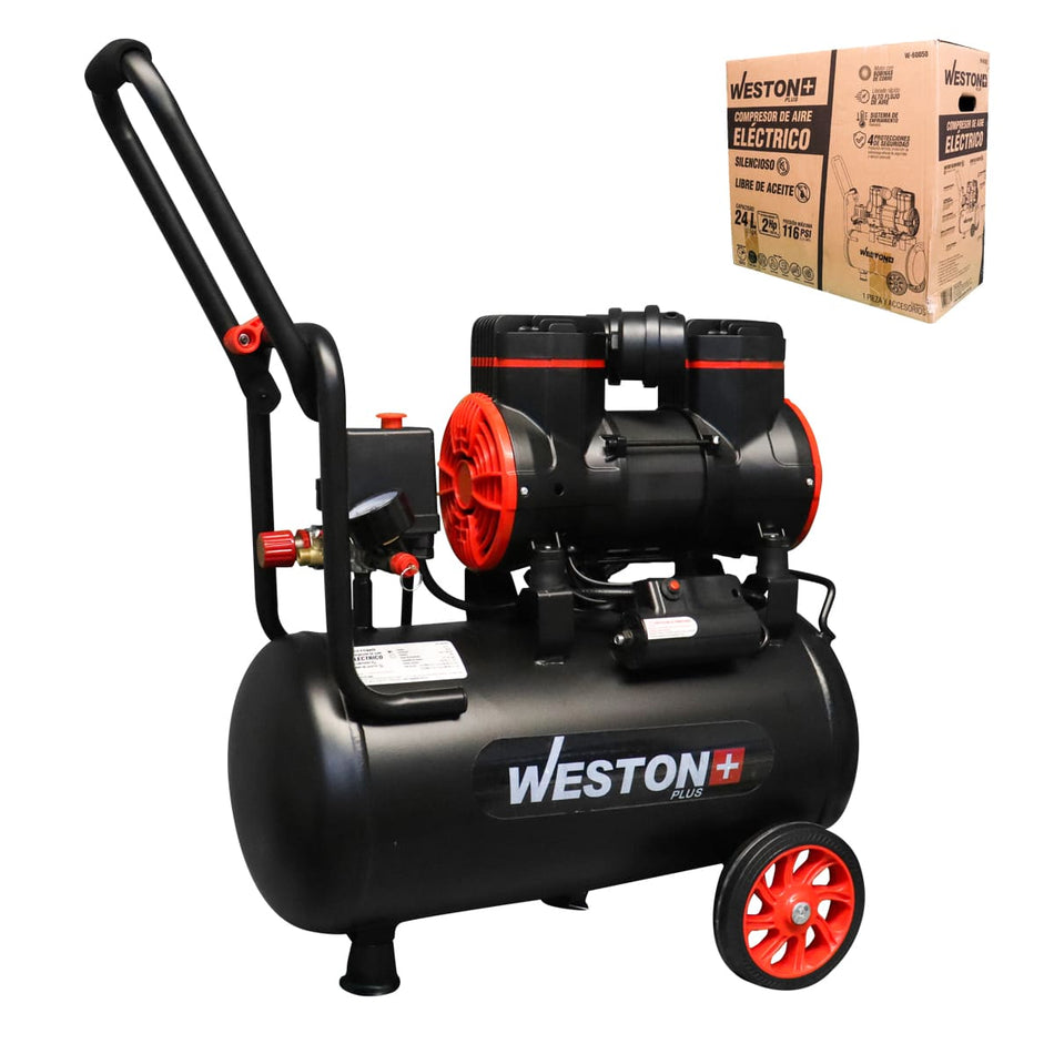 COMPRESOR DE AIRE LIBRE DE ACEITE 24L WP