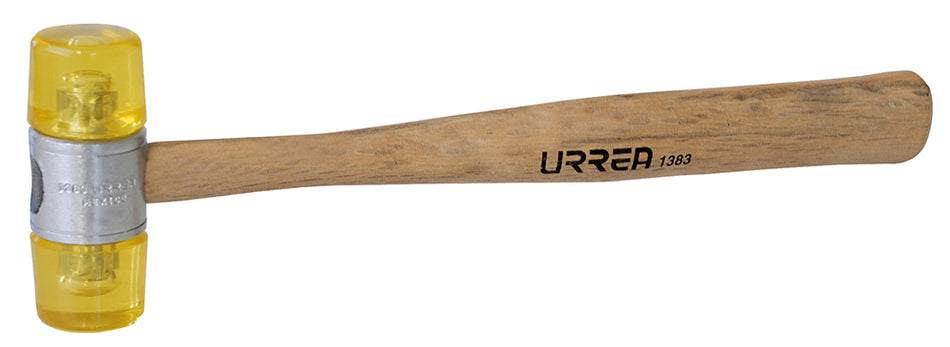 Martillo con tapas plásticas con mango de madera de 11-1/2", 11 oz Urrea 1383