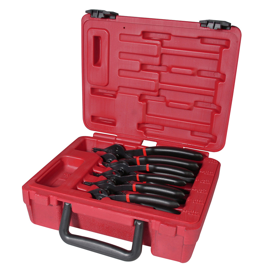 Juego de pinzas para anillos de retención, 6 piezas Urrea 360D