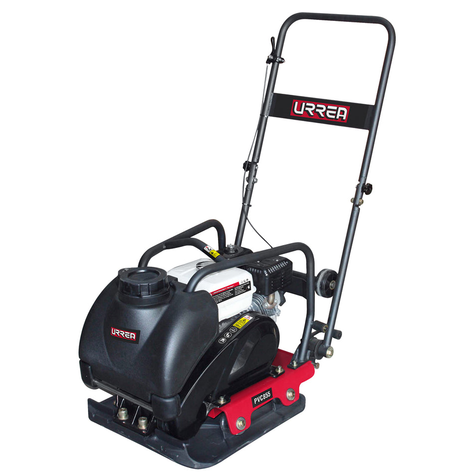 Placa compactadora a gasolina con motor de 4 tiempos 5.5 HP Urrea PVC855