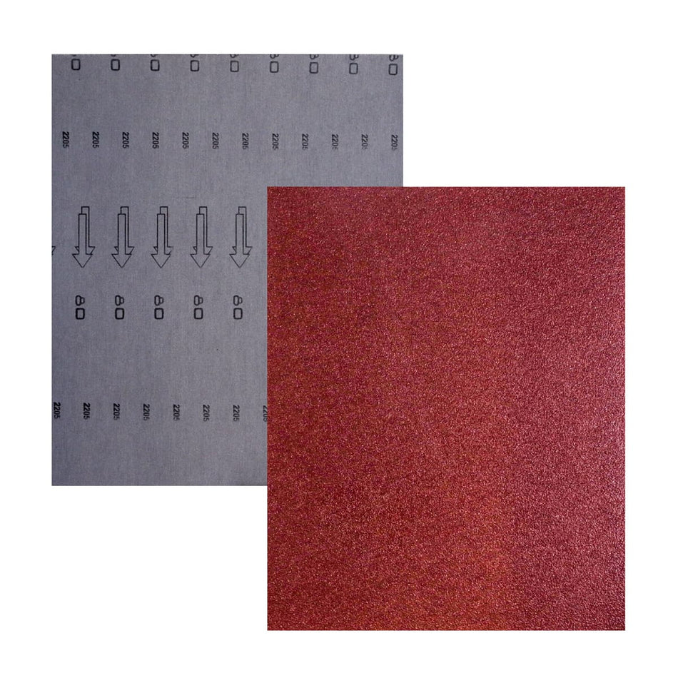 HOJA DE LIJA RESPALDO DE TELA ÓXIDO DE A