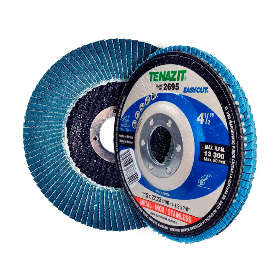 Disco laminado de zirconio - grano 120 d