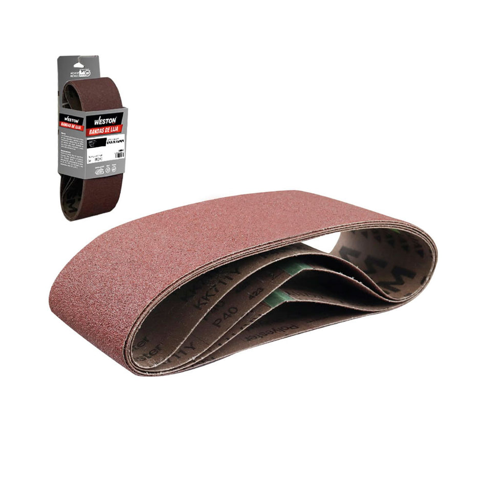 BANDA WESTON  ÓXIDO DE ALUMINIO 4" X 21"