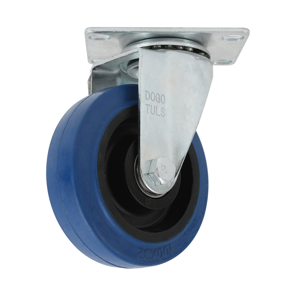 RODAJA GOMA ELASTICA AZUL GIRATORIA 4" DOGOTULS ZF5124