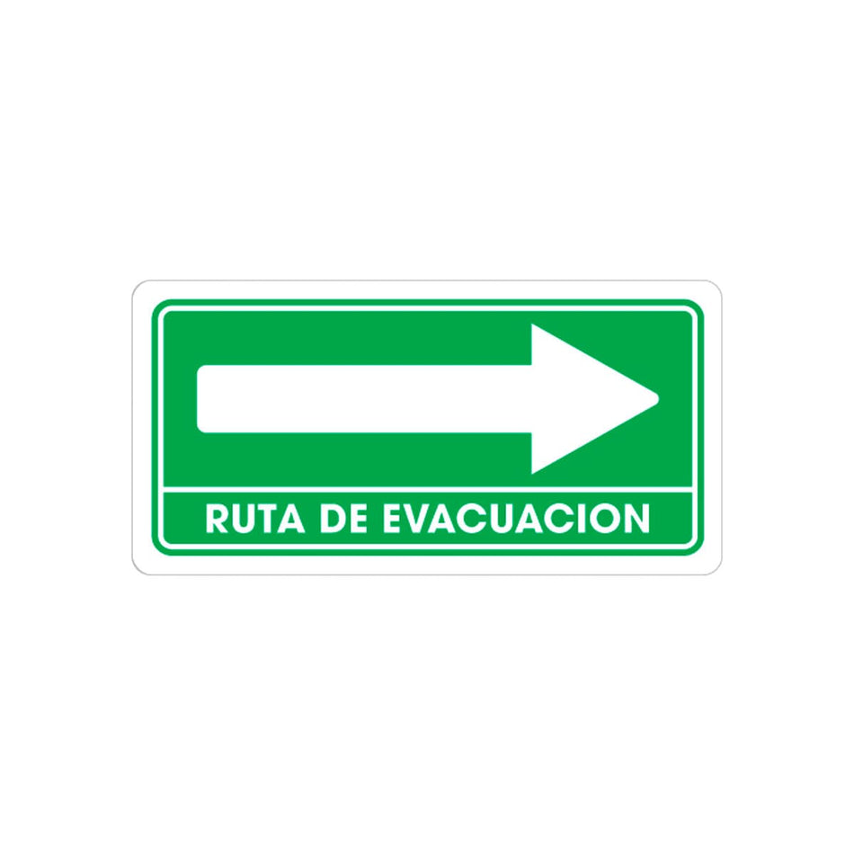SEÑALAMIENTO RUTA EVACUACION DERECHA 15