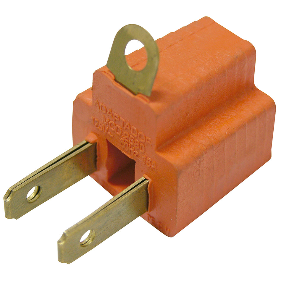 Adaptador clavija de aterrizado a polarizado PVC, 2 piezas Surtek 136450