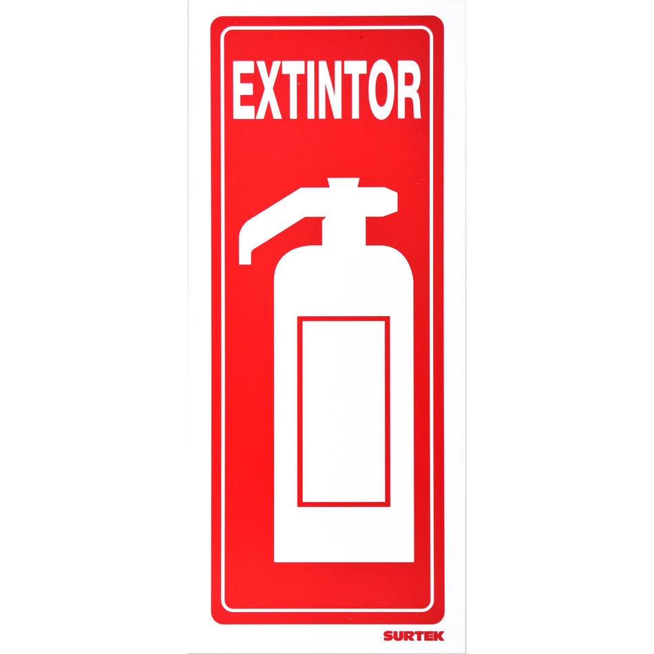 Señal "Extintor" vertical Surtek SES48