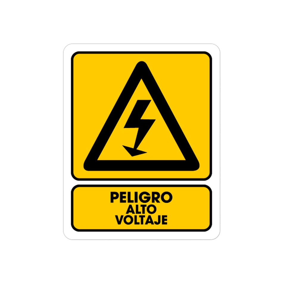 SEÑALAMIENTO PELIGRO ALTO VOLTAJE 25 X 3