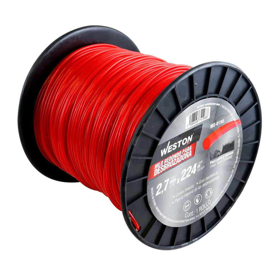 HILO REDONDO P/DESBROZADORA EN CARRETE 2