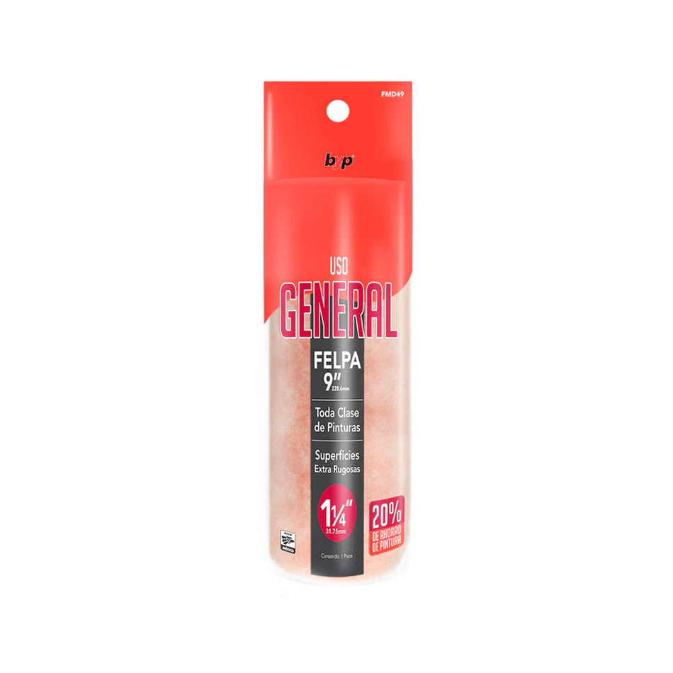 FELPA 9" USO GENERAL 1-1/4", BYP