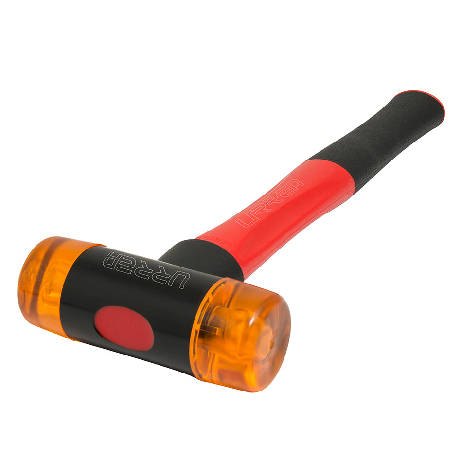 Martillo con tapas plásticas intercambiables con mango anti-vibración, 13 oz Urrea 1383A