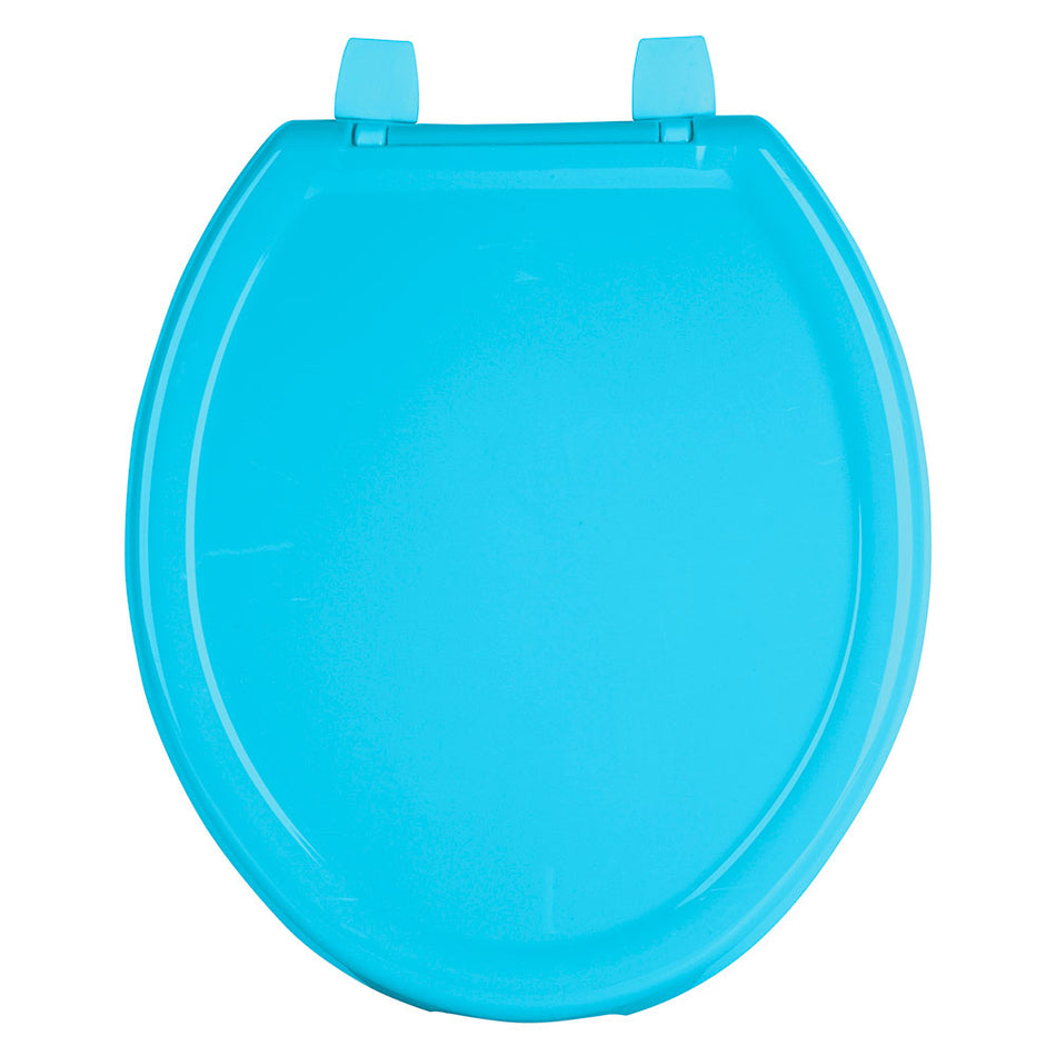 Asiento ligero con tapa para WC, azul, F