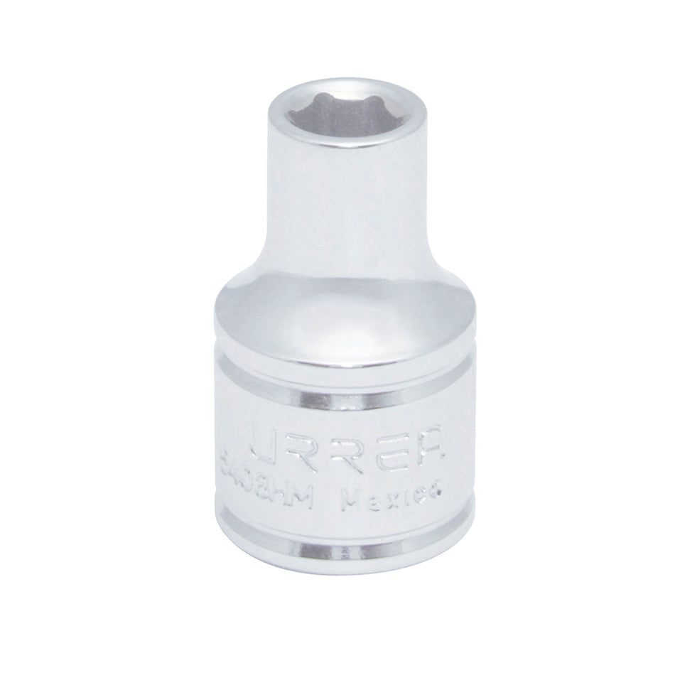 Dado cuadro de 1/2", 6 puntas, métrico, 8 mm Urrea 5408HM