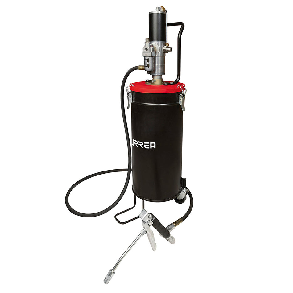 Inyector de grasa con cubeta neumático de 15 kg, 7,500 PSI Urrea 23628
